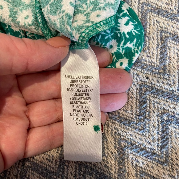 Adrianna Papell Green Floral Top – Size Small - Picture 10 of 10